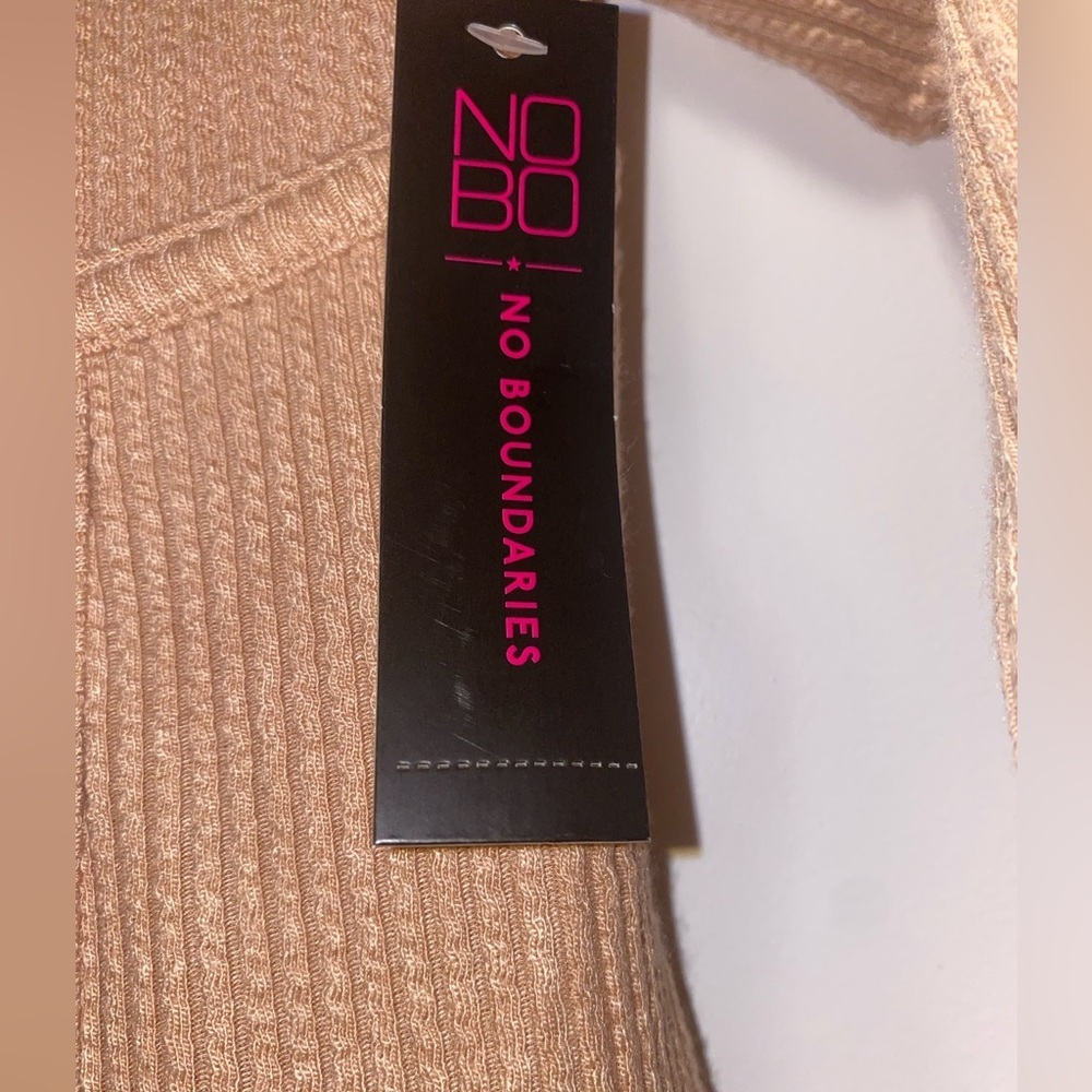 Tan Ribbed Long Sleeve Top - Picture 6 of 6